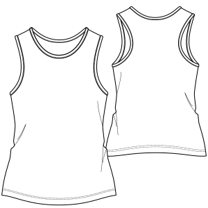 Patron ropa, Fashion sewing pattern, molde confeccion, patronesymoldes.com Running Top 9241 LADIES T-Shirts